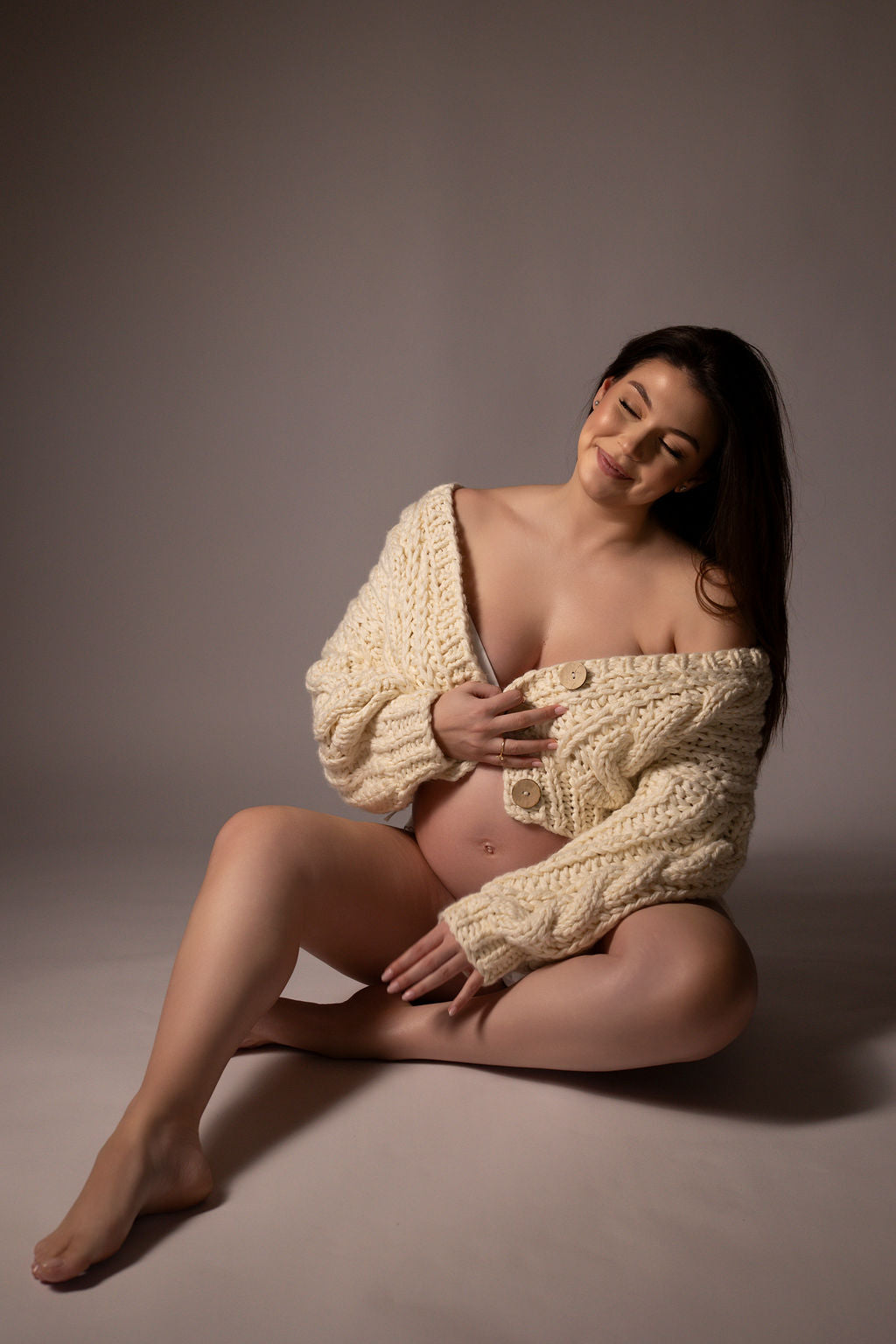 Charlie - Cream Chunky Knit Cardigan