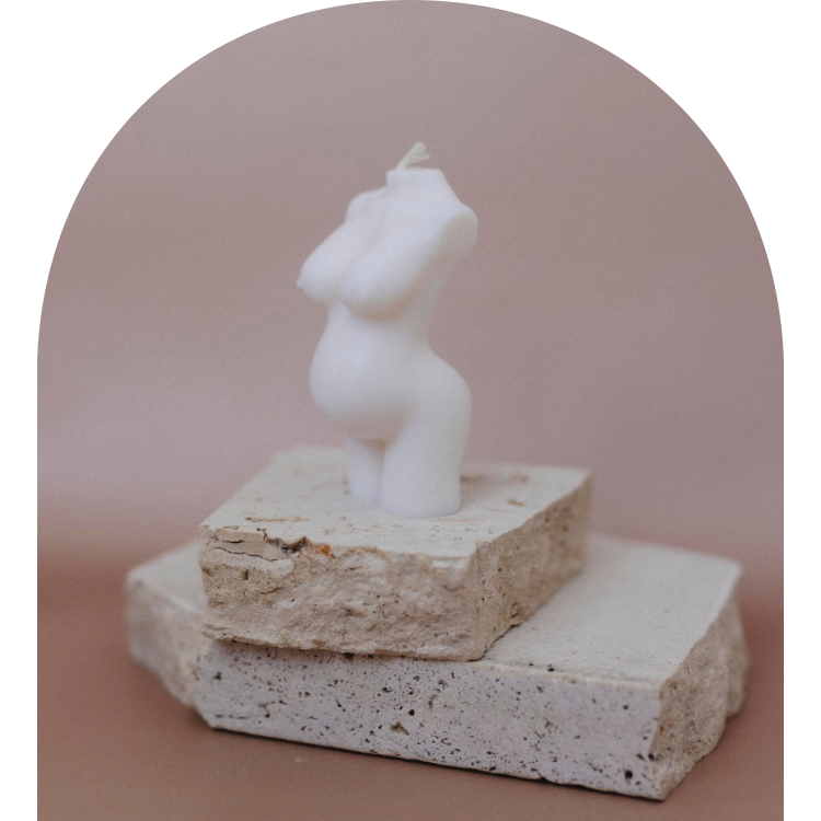 Pregnant Goddess Candle