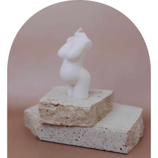 Pregnant Goddess Candle