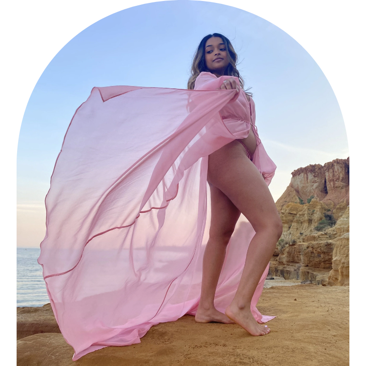 Beth Robe (Pink) - Robed Co