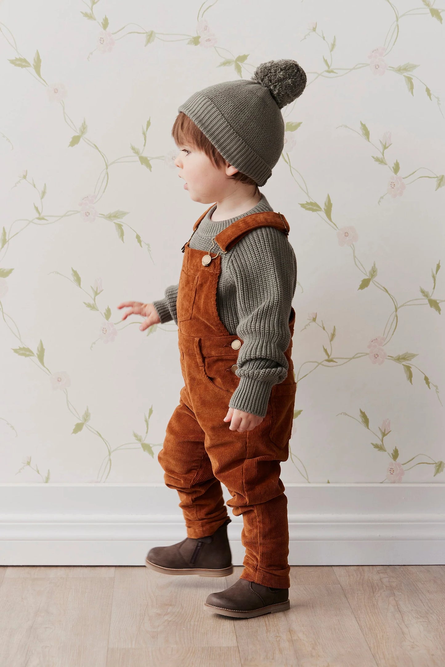 Jordie Cord Overalls - Cinnamon - Jamie Kay - Size 1