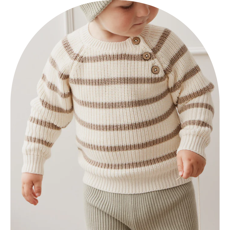 Frankie Stripe Knit Jumper - Jamie Kay - Size 4