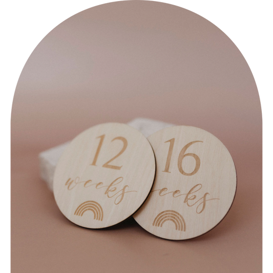 Wooden Pregnancy Milestone Collection