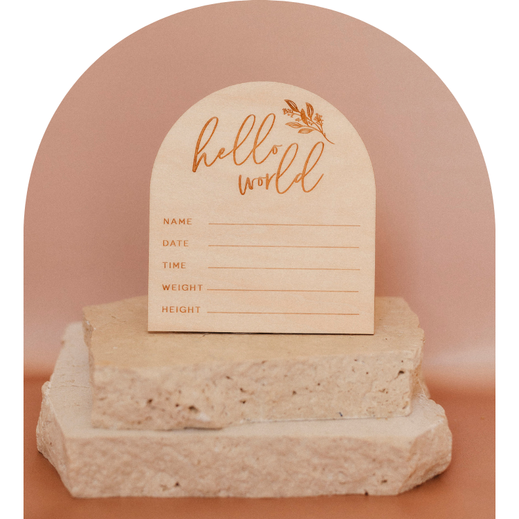 Hello World Arch Plaque – Making Mama