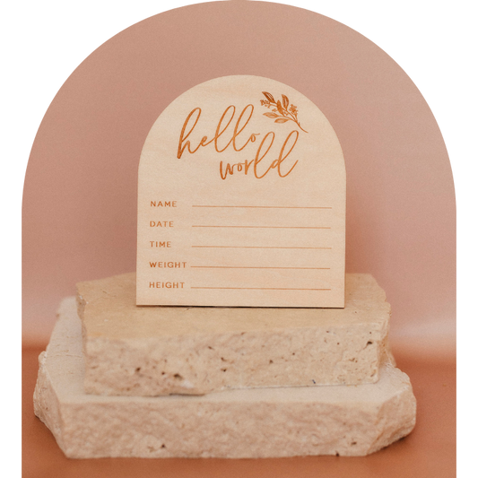 Hello World Arch Plaque