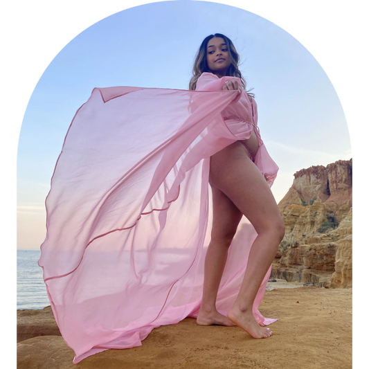 Beth Robe (Pink) - Robed Co