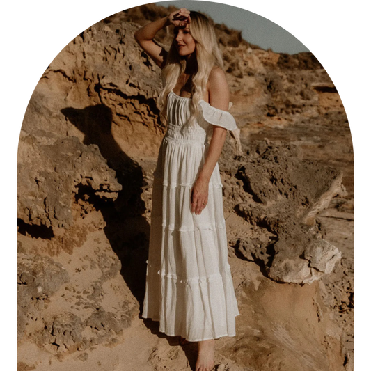 Posy Dress - White - Co & Ry