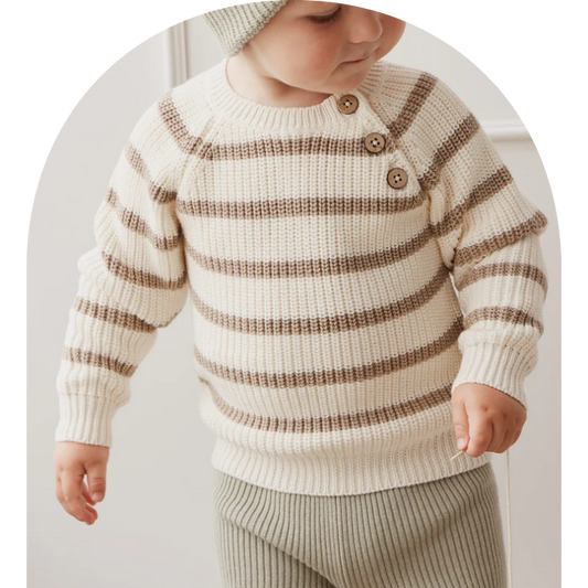 Frankie Stripe Knit Jumper - Jamie Kay - Size 4